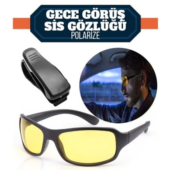 ModaCar Gece Sürüş ve Sis Gözlüğü + Gözlük Tutucu Hediyeli ModaCar Gece Sürüş ve Sis Gözlüğü + Gözlük Tutucu Hediyeli