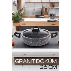Engithalat Eco Granit Döküm Basık Tencere 26 cm Dies Design