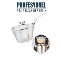 Engithalat Kızartma Süzgeci Patates Kızartma Filtresi 304 Paslanmaz Çelik Mink Design