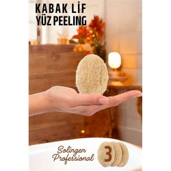 Engithalat Yüz Peeling Kabak Lifi 3 adet Solingen Professional