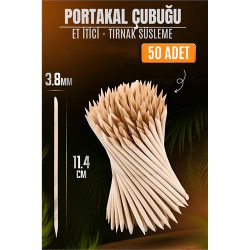 Engithalat Nano Portakal Çubuğu Tırnak Temizleyici Et İtici 50 Adet Absolute Professional