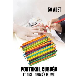 Engithalat Nano Portakal Çubuğu Tırnak Temizleyici Et İtici 50 Adet Absolute Professional