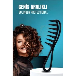 Engithalat Geniş Dişli Stil Tarağı Karbon Solingen Professional