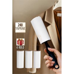 Engithalat Tüy Alıcı Rulo Tüy Toplayıcı 240 Yaprak 4 Top