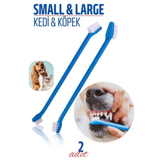 ModaCar Köpek Ve Kedi Diş Fırçası Küçük Büyük Uçlar 2 ADET ModaCar Köpek Ve Kedi Diş Fırçası Küçük Büyük Uçlar 2 ADET