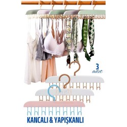 Engithalat 3 LÜ Sütyen Askısı Dolap İçi Şal Kravat Kemer Çanta Askısı