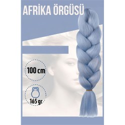 Engithalat Afrika Örügüsü Rasta 100 Cm 165 Gr 1089 Açık Mavi