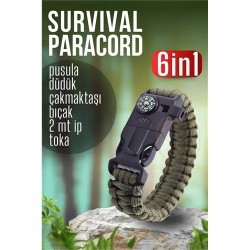 Engithalat Survival Kit Paracord Kamp Kiti Hayatta Kalma Kamp Bilekliği