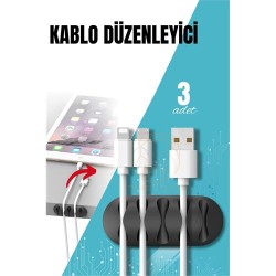 Engithalat Yapışkanlı Kablo Düzenleyici Klips 3 ADET