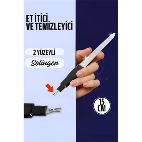 ModaCar Tırnak Törpüsü Et İticili Et Kesici Çelik Solingen Profesyonel ModaCar Tırnak Törpüsü Et İticili Et Kesici Çelik Solingen Profesyonel