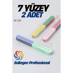Engithalat 7 Yüzeyli Tırnak Törpü ve Parlatma Blok Sünger Solingen Professional