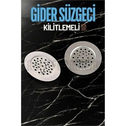 Engithalat Kilitlenebilir Metal Lavabo Evye Süzgeci 2 ADET