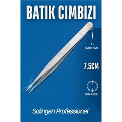 Engithalat Micro İnce Uçlu Batık Cımbızı Kirpik Cımbızı Solingen Professional
