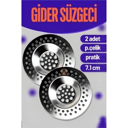 Engithalat Çelik Lavabo Süzgeci 2 ADET