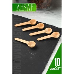 Engithalat Ahşap Baharat Kaşığı Mini 10 Adet