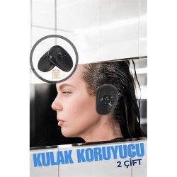 Engithalat Kulak Koruyucu Saç Boyası Şampuan Kesim İçin 2 TAKIM