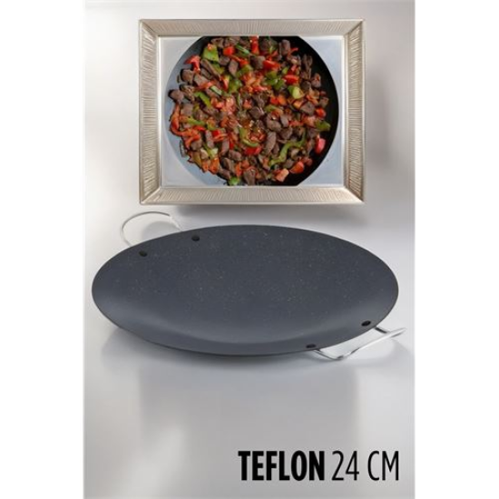 Engithalat Teflon Kavurma Tavası Gözleme Et Sote 24 CM