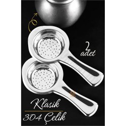 Engithalat Klasik Çay Süzgeci 304 Paslanmaz Çelik 2 ADET