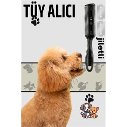 Engithalat Kedi ve Köpek Çift Jiletli Tüy Alma Tarağı