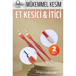 Engithalat Ergonomik Tırnak Et Kesici Et İtici 2 ADET Solingen