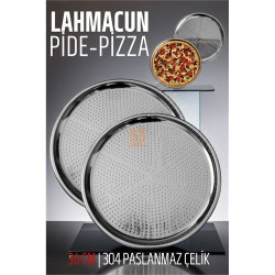 Engithalat Lahmacun Pizza Pide Pişirme Tepsisi 36 CM 2 li SET