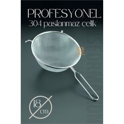 Engithalat 18 Cm Süzgeç 304 Paslanmaz Çelik