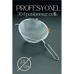 Engithalat 24 Cm Süzgeç 304 Paslanmaz Çelik