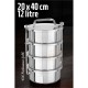 Engithalat Sefer Tası Yemek Kabı Paslanmaz Çelik 4 Katlı 20 cm 3 LİTRE Engithalat Sefer Tası Yemek Kabı Paslanmaz Çelik 4 Katlı 20 cm 3 LİTRE