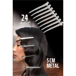 Engithalat Metal Toka Saç Pensi  24 ADET