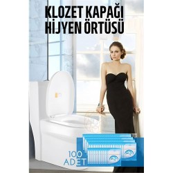 Engithalat Klozet Kapağı Kılıfı Hijyenik Tek Kullanımlık 100 ADET