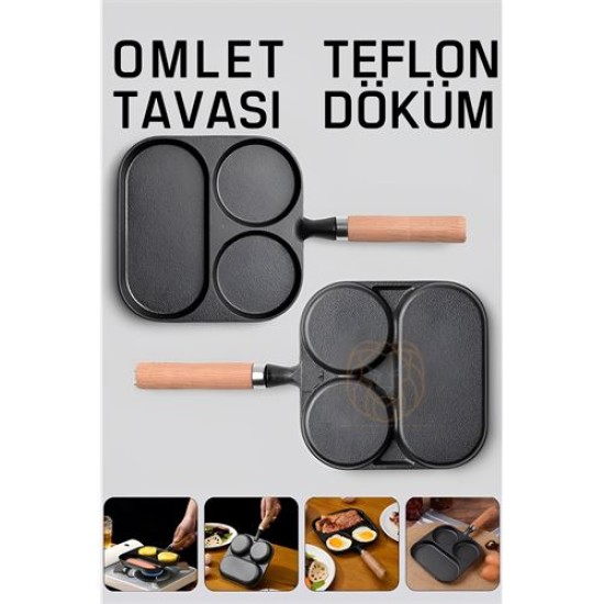 ModaCar Omlet Tavası Teflon Döküm ModaCar Omlet Tavası Teflon Döküm