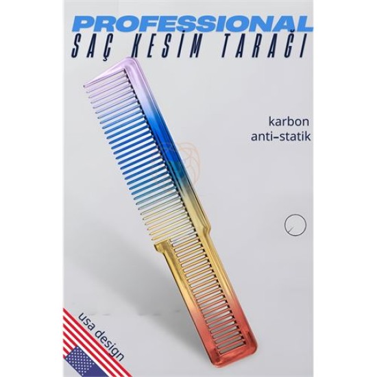 ModaCar Saç Kesim Tarağı Saç Şekillendirme Düzeltme Tarağı RAINBOW ModaCar Saç Kesim Tarağı Saç Şekillendirme Düzeltme Tarağı RAINBOW