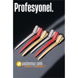 Engithalat Saç Klipsi Metal Çelik Toka Profesyonel 6 Adet