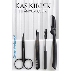 Engithalat Kirpik Kaş Bakım Kiti Titanyum Çelik Solingen