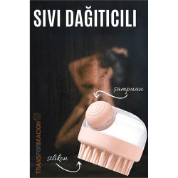 Engithalat Şampuan Hazneli Silikon Peeling ve Masaj Fırçası