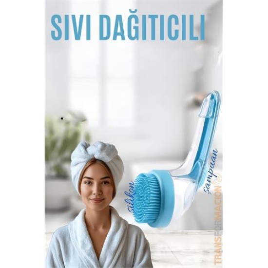 ModaCar Şampuan Hazneli Silikon Saç Yıkama Peeling ve Masaj Fırçası ModaCar Şampuan Hazneli Silikon Saç Yıkama Peeling ve Masaj Fırçası