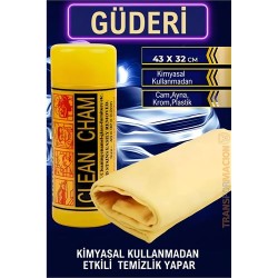 Engithalat Sentetik Güderi Bez 36x42 Cm Cam Krom Kaporta Ayna Bezi
