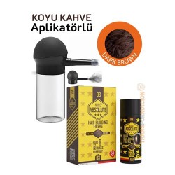 Engithalat Aplikatörlü Saç Dolgunlaştırıcı Fiber Topik Toz KOYU TON KAHVERENGİ