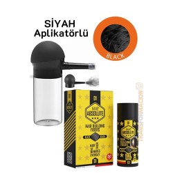 Engithalat Aplikatörlü Saç Dolgunlaştırıcı Fiber Topik Toz SİYAH 50 Gram