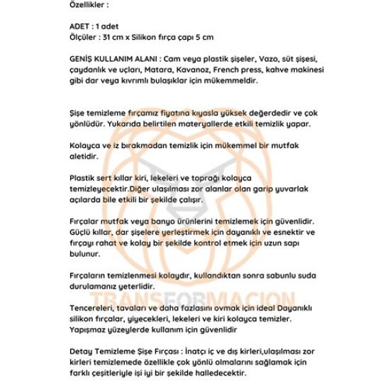 ModaCar Kavanoz Temizleme Fırçası Şişe Biberon Dar BölgeTemizleyici Fırça ModaCar Kavanoz Temizleme Fırçası Şişe Biberon Dar BölgeTemizleyici Fırça