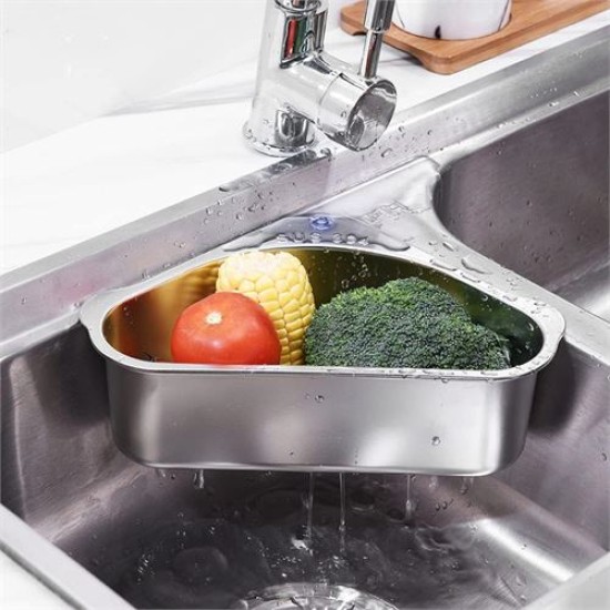 ModaCar Inox Lavabo Köşe Süzgeci Organizer 304 Paslanmaz Çelik ModaCar Inox Lavabo Köşe Süzgeci Organizer 304 Paslanmaz Çelik