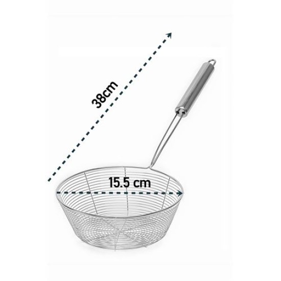 Modacar Derin Kevgir Havuzlu Süzgeç 304 Paslanmaz Çelik 15.5 cm Modacar Derin Kevgir Havuzlu Süzgeç 304 Paslanmaz Çelik 15.5 cm
