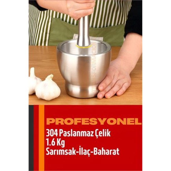 Modacar Sarımsak Ezici Sarımsak Havanı 304 Paslanmaz Çelik Baharat İlaç Ezici Modacar Sarımsak Ezici Sarımsak Havanı 304 Paslanmaz Çelik Baharat İlaç Ezici