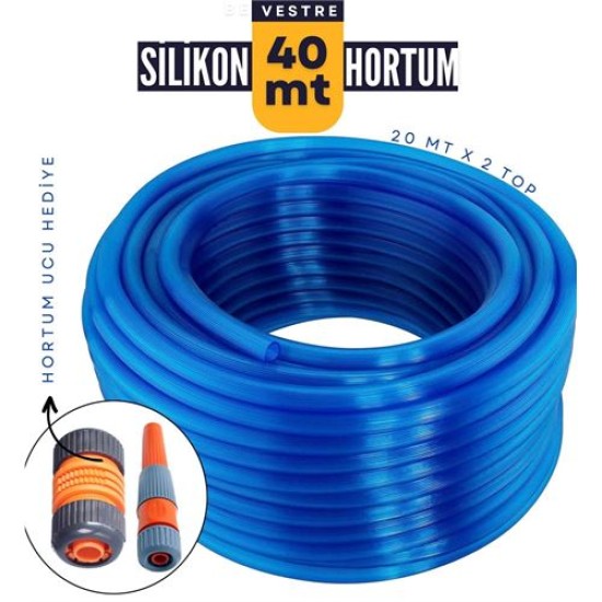 Modacar 40 Metre Silikonlu Bahçe Hortumu Sulama Aparatı HEDİYELİ Modacar 40 Metre Silikonlu Bahçe Hortumu Sulama Aparatı HEDİYELİ