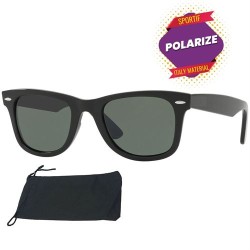 Engithalat Kemik Polarized Siyah Erkek Güneş Gözlüğü