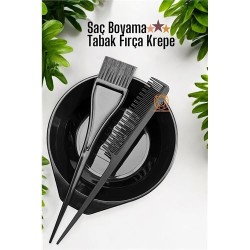 Engithalat Saç Boyama Tabak Fırça Krepe Tarak Seti