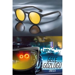 Engithalat Parlama Önleyici Gece Sürüş Görüş Gözlüğü Sis Far Işık Önleyici Anti-Fog Gözlük