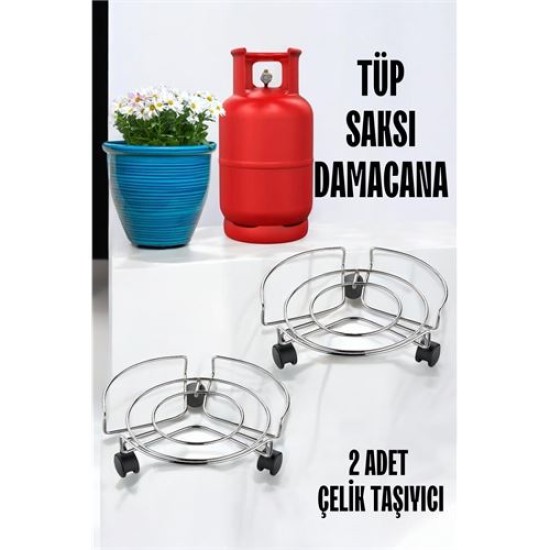 ModaCar Metal Saksı Altlığı Tekerlekli 2 li SET ModaCar Metal Saksı Altlığı Tekerlekli 2 li SET