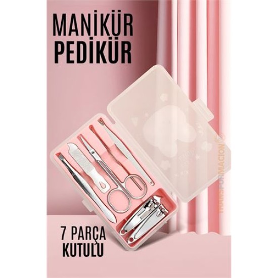 Modacar Manikür Pedikür Kiti 7 Parça Kutulu Profesyonel Kit Modacar Manikür Pedikür Kiti 7 Parça Kutulu Profesyonel Kit