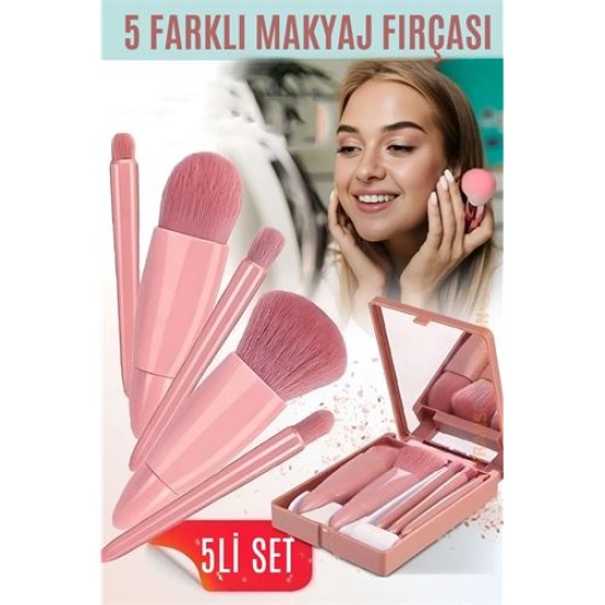 Modacar Makyaj Fırça Kiti Aynalı ve Kutulu Profesyonel Makyaj Kiti Modacar Makyaj Fırça Kiti Aynalı ve Kutulu Profesyonel Makyaj Kiti